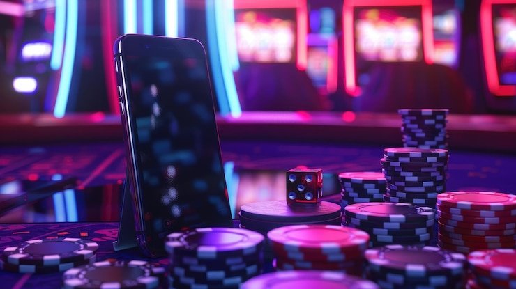Live Casino broadcast studio with multiple camera angles and dealer at table